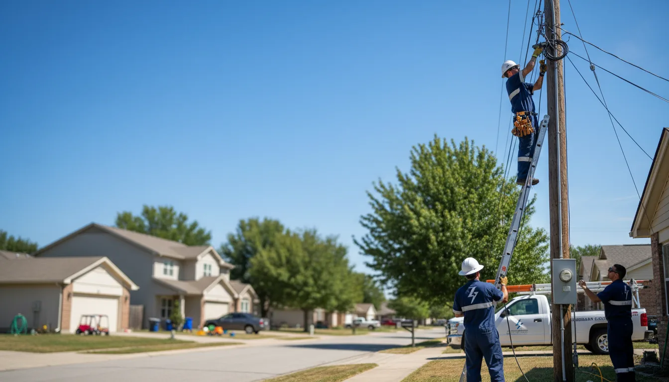 Residential electrician providing installation services in Henderson, TX